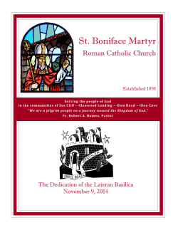 St. Boniface Martyr - E-churchbulletins.com