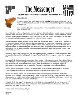 Newsletter - Southminster Presbyterian Church