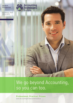 We go beyond Accounting, so you can too. - Accounting Technicians