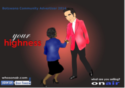 Botswana Community Advertizer 2014 Nov 04 - onair
