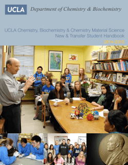 Undergraduate Handbook 2014-2015 - UCLA Chemistry and
