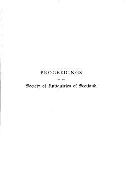 Society of Hntiquanes of Scotlanb - Archaeology Data Service