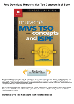 Free Download Murachs Mvs Tso Concepts Ispf - bookfeeder.com