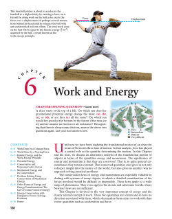 Ch 06) Work and Energy