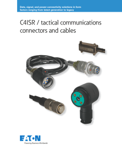Eaton C4ISR / Tactical Communications - Cooper Industries