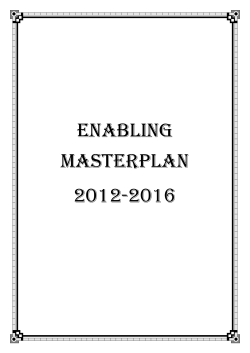 Enabling Masterplan 2012-2016 - Ministry of Social and Family
