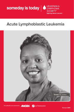 Acute Lymphoblastic Leukemia - The Leukemia Lymphoma Society