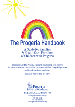 The Progeria Handbook: A Guide for Families Health Care