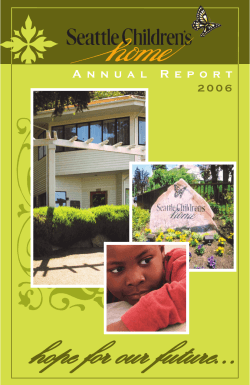 final pdf for customer.indd - Seattle Childrens Home