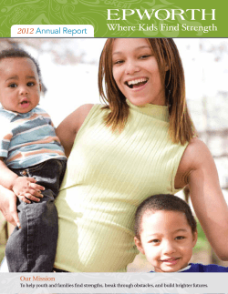 2012 Annual Report - Epworth Children Family Services