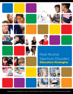 Fetal Alcohol Spectrum Disorders Educational Strategies Handbook
