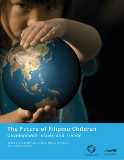 The Future of Filipino Children - Asian Institute of Journalism and