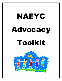 NAEYC Advocacy Toolkit - National Association for the Education of