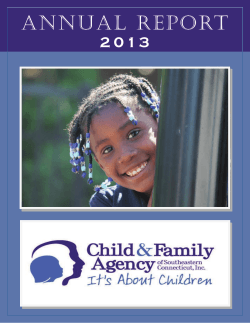 to read the full Annual Report… - Child Family Agency