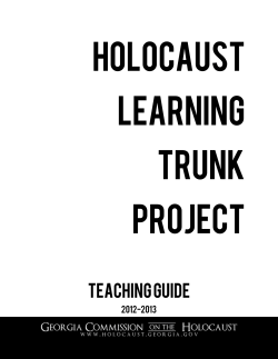 Holocaust Learning Trunk Project: Teaching Guide - Georgia