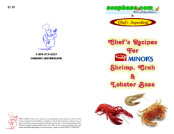 Chefs Recipes For Shrimp, Crab Lobster Base - soupbase