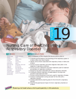 Nursing Care of the Child With a Respiratory Disorder - LWW.com