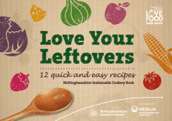 12 quick and easy recipes - Veolia Environmental Services