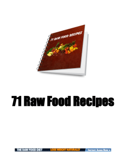 71 Raw Food Recipes - Leveda