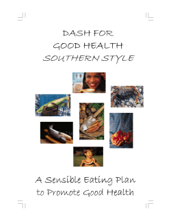Dash for Good Health Southern Style Cookbook - Medical University