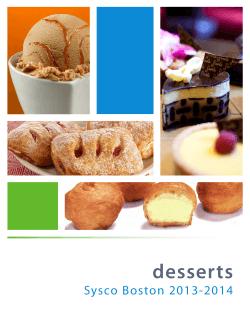 desserts - Sysco Boston LLC