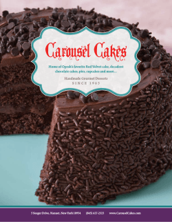 Download our brochure - Carousel Cakes