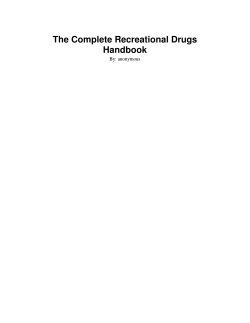 The Complete Recreational Drugs Handbook – Catbull.com