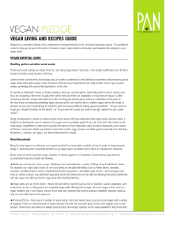 Vegan Living and Recipes Guide - Peace Advocacy Network
