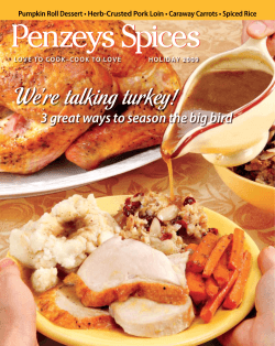 Were talking turkey! - Penzeys Spices