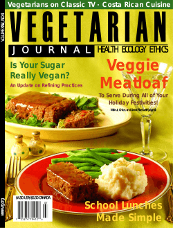 Veggie Meatloaf - The Vegetarian Resource Group