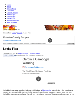 Leche Flan Filipino Food Recipes.pdf - Welcome to the de la Cruz