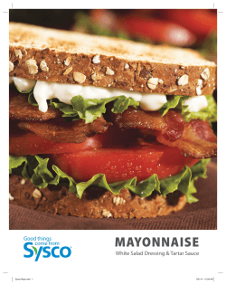 mayonnaise - Sysco ChefRef Foodie