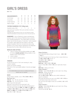 GIRLS DRESS - Australian Country Spinners
