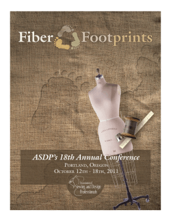 Fiber Footprints - the Association of Sewing Design Professionals