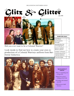 July - Millennium Costumers Guild - Tripod