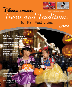 Fall Cardmember Newsletter - Disney Rewards Credit Card