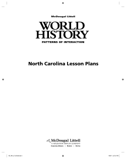 WORLD HISTORY - McDougal Littell