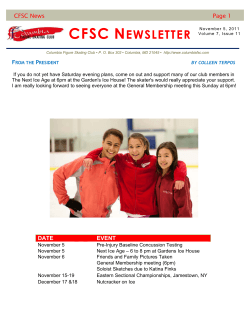 CFSC News Page 1 DATE EVENT - Columbia Figure Skating Club