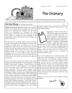 Quilting Classes - The Granary