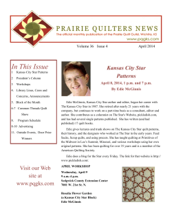 April 2014 - Prairie Quilt Guild