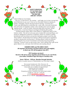 in the know? No worries -- well help you to stay - Kathys Kreations