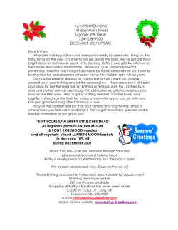 KNIT YOURSELF A MERRY LITTLE C - Kathys Kreations