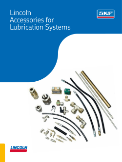 Lincoln Accessories for Lubrication Systems - SKF.com