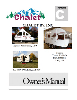 Universal Owners Manual - Chalet RV