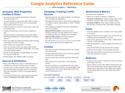 Google Analytics Reference Guide