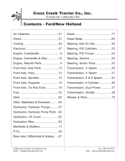 Ford/New Holland PDF Catalog - Cross Creek Tractor