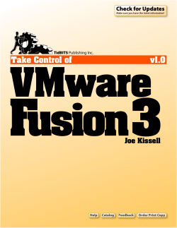 Take Control of VMware Fusion 3 (1.0)