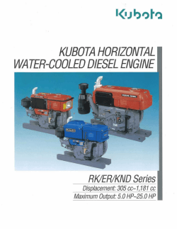 KUBOTA HORIZONTAL - Diesel Pump