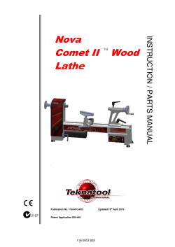 Nova Comet II TM Wood Lathe - Teknatool