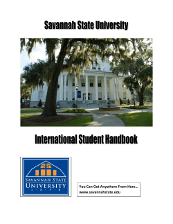 You Can Get Anywhere From Here… - Savannah State University